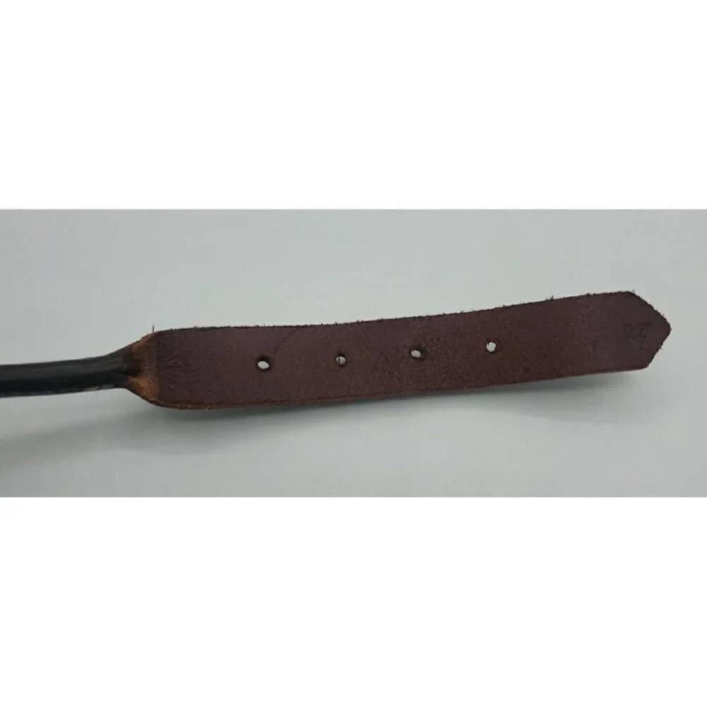 Circle T Pet Brown Leather Round Flat Rolled Dog Collar - 22 Inch NWT